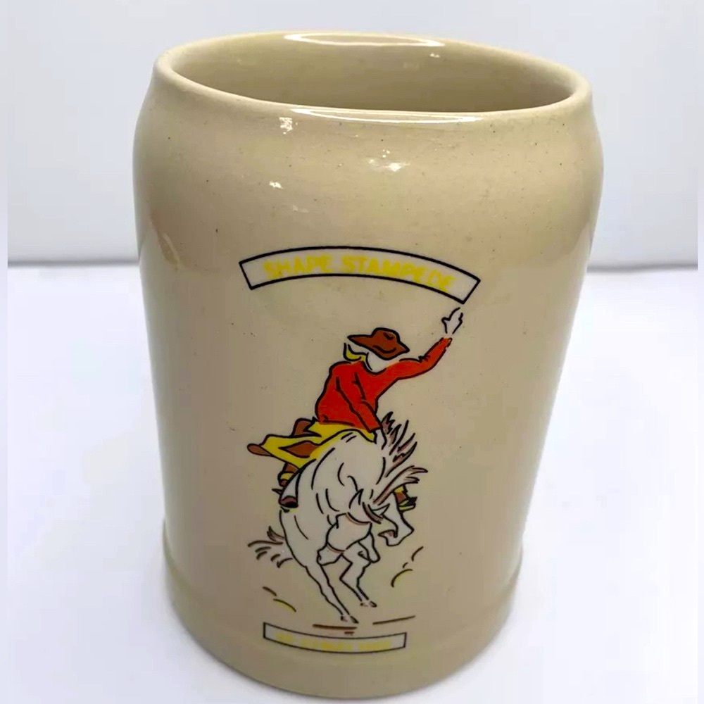Gerz W. Germany Mug/Stein Vintage Cowboy Stampede May 22-23 1982 Western